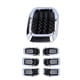 thumbnail image 1 of M Buder 7 Piezas Insertos de Parrilla Delantera para Coche Accesorios de Ajuste y Protección, Marco Cromado (28 cm / 11 inches), 1 of 9