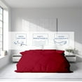 thumbnail image 3 of Kotton Culture 600 TC 100% Egyptian Cotton Duvet Cover (Burgundy, King, 1 Piece Duvet Cover Only), 3 of 4
