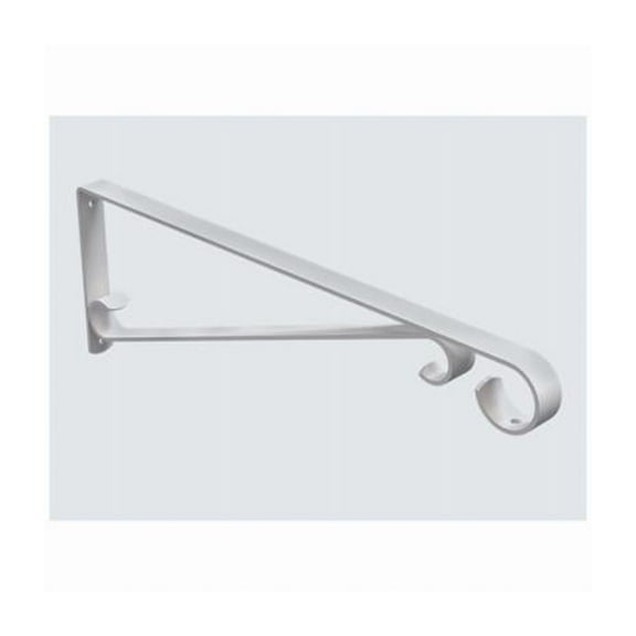 National Hardware N274-639 Hanging Plant Bracket, White, 20-Lb. Load, 15 In. - Quantity 3