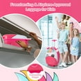 thumbnail image 4 of Costway Kids Rolling Luggage 16'' Hard Shell Carry On Travel Suitcase with Flashing Wheels, 4 of 10