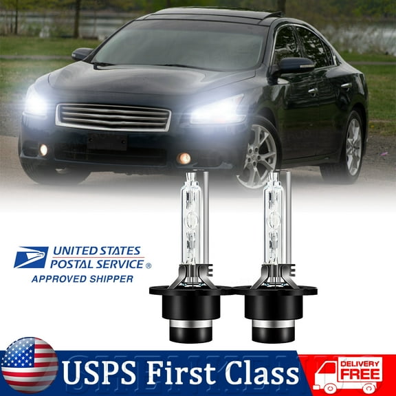 SHENKENUO D2S HID Headlight White Bulb For Nissan Maxima 2009-2014 Low Beam（2pcs）