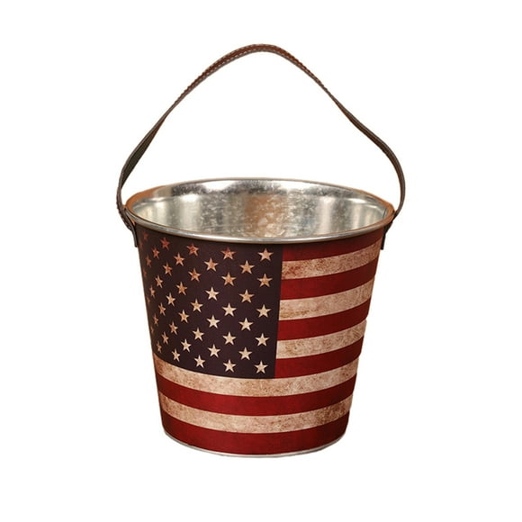 EGNMCR Kitchen Gadgets, Kitchen Accessories, Kitchen Utensils & Gadgets New American Flag Ice Bucket Beer Bucket Outdoor Picnic Home Bar Shop Champagne Red Wine Ice Storage Bucket ice buckets