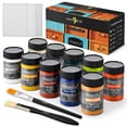 thumbnail image 3 of (2 pack) Magicfly 15 Pcs Chalk Acrylic Craft Paint Set, 60ml/2 oz 9 Colors Ultra Matte Finish Acrylic Craft Paint Set for Home Decor,8 fl oz, 3 of 9