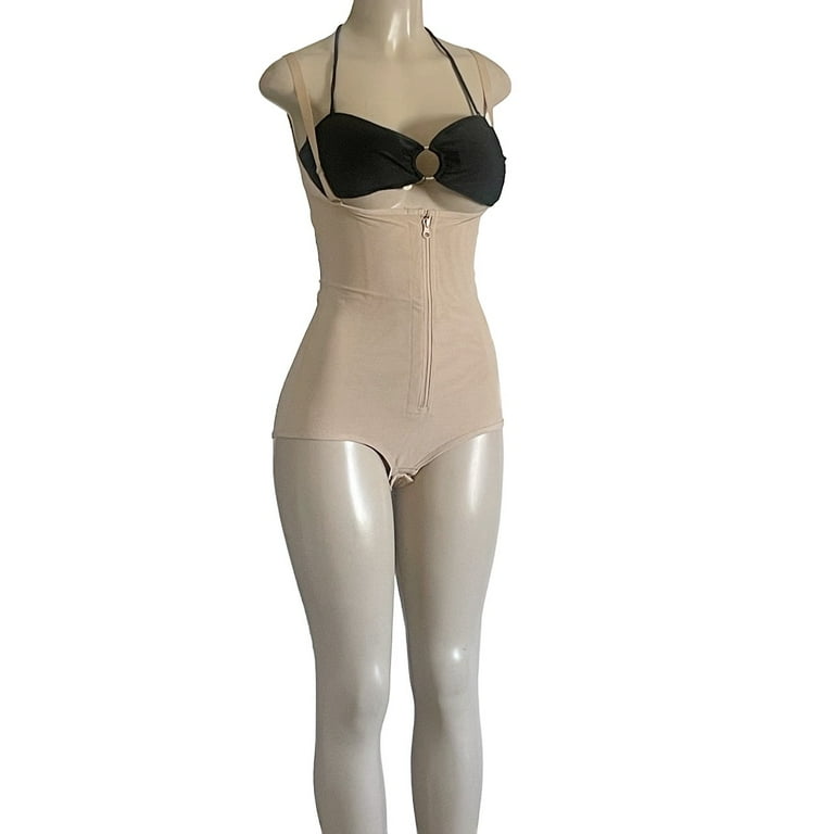 Colombian Fajas Front Zip and Hooks Women's Plus Size Firm