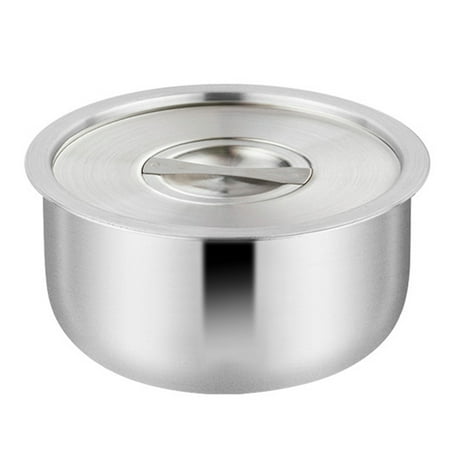 

1Pc Stainless Steel Bowl with Lid Steamed Egg Bowl Cake Baking Container