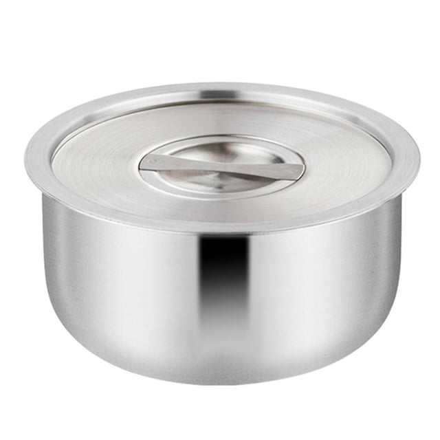 Miangastore Family Gathering Stainless Steel Bowl Silver 1Pcs 4.9X4.9X2.2In