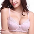 thumbnail image 3 of Saient Women Lace Bra Unlined Underwire Push Up Bra Lingerie Intimates Bralette Women Full Lace Brassiere Underwear Bras, 3 of 6