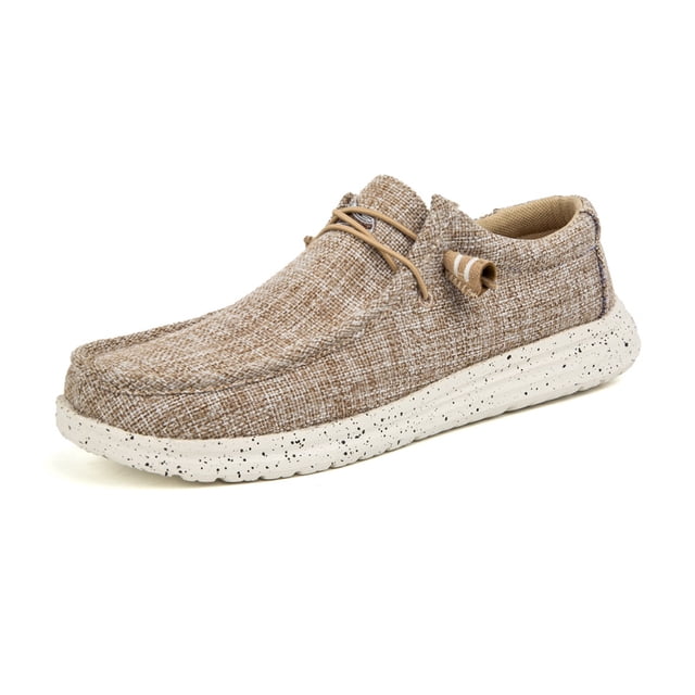 Zapatos para niños Resbalón de lona transpirable en mocasines planos Elástico ajustable casual 42-46 EVA Calzado perezoso resistente al aire libre 42 seitruly AP003942-01