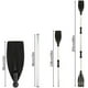 thumbnail image 2 of Juego de 2 palas de aleación de aluminio telescópicas ajustables para kayak, remos, accesorios de pesca para barcos y velas, 2 of 5