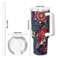 thumbnail image 4 of Pofeuu Paisley2 Print 40oz Ice Bully With Handle And Straw Stainless Steel Vacuum Insulated Cup And 2 In 1 Straw Lid, 4 of 8