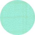 thumbnail image 1 of Ahgly Company Indoor Round Solid Light Blue Modern Area Rugs, 5' Round, 1 of 4