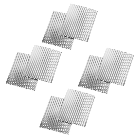 BESTYASH Aluminum Corrugated Roofing Sheets for Dollhouse Roof Tiles, Diorama Crafting, and Model Building Materials