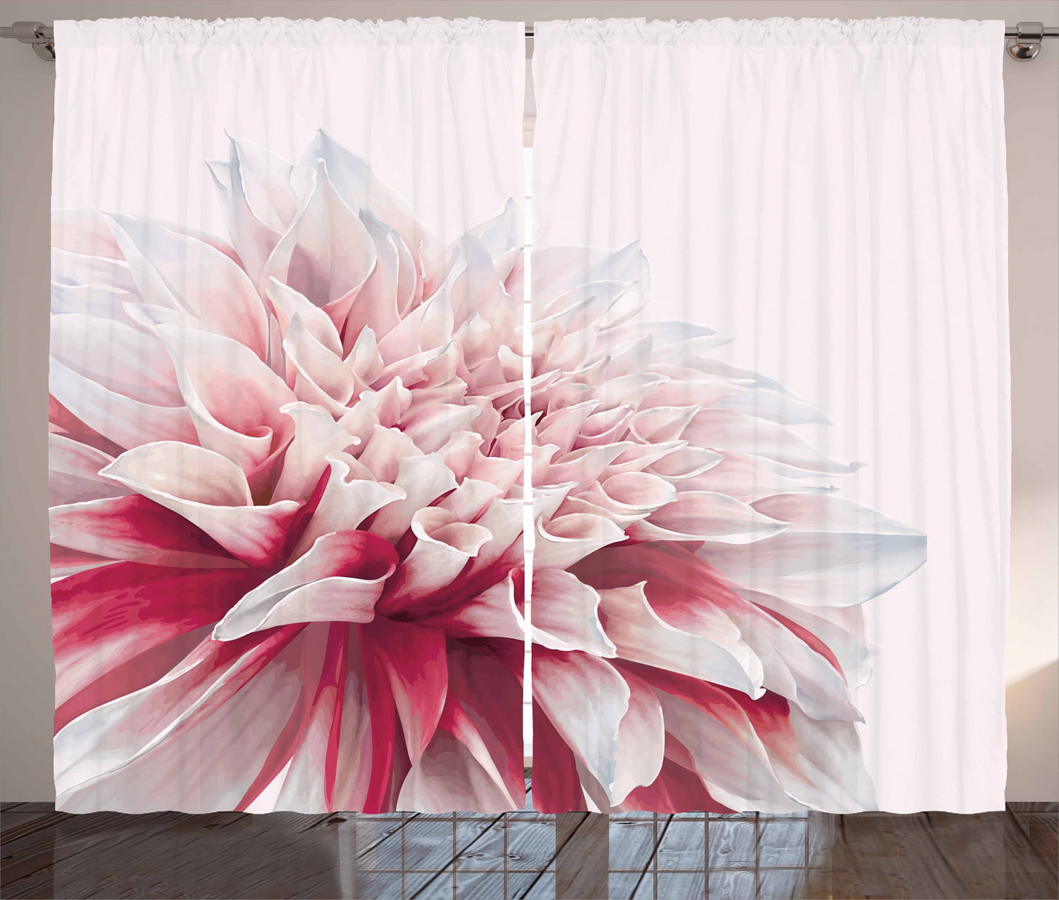3D Wonder Flowers Photo Printing Blockout 2 Panels Curtain Drapes Fabric Window 