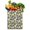 White-3, variant on Fresh Lemon Canvas Tote Bag Summer Yellow Fruit Vintage Retro Floral Cute Modern Pattern Print Design Lightweight Reusable Foldable Eco-Friendly Shopping Tote