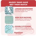 thumbnail image 3 of GFDYREE Microfiber Dog Mat for Muddy Paws, 8' x 2' Light Blue with Paw Print - Non-Slip, Absorbent and Quick-Drying Dog Paw Cleaning Mat, Washer and Dryer Safe - Hallway Runner, 3 of 7
