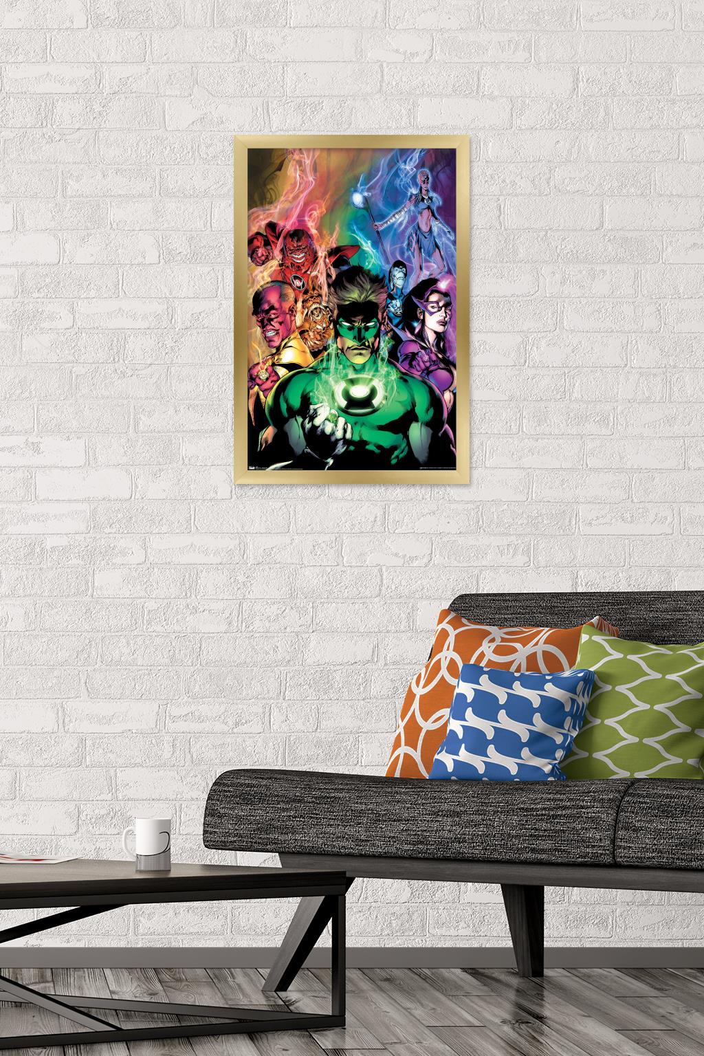DC Comics - The Green Lantern - Blackest Night Wall Poster, 14.725" x 22.375", Framed