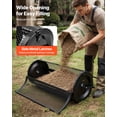 thumbnail image 5 of VEVOR Compost Spreader, 44" Wide Peat Moss Spreader with Push/Tow Handle, 4 Heights Adjustable, Powder-Coated Steel Garden Peat Moss Roller, Heavy Duty Grass Seed Roller for Planting Seeding, Black, 5 of 9