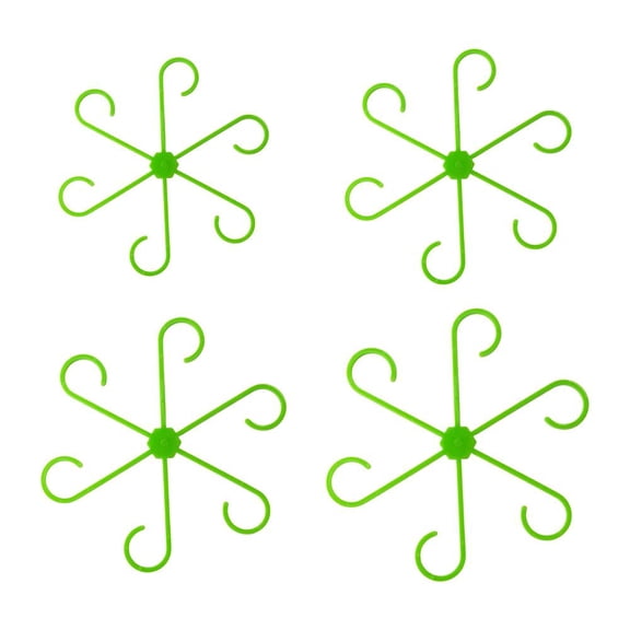 4 Pcs Monstera Plant Support, Plant Stakes for Indoor Plants, Plant Clips for Climbing Plants, Green Plant Stem Support, Reusable Plastic Plant Holders
