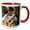 Red/White, variant on 3drose, Argentina, Buenos Aires, Gaucho Musician - Sa01 Cmi0030 - Cindy Miller Hopkins, 11oz Two-tone Green Mug
