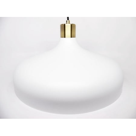 

Threshold Crosby Large Pendant Ceiling Light White Lamp (Plug-in or Hardwired)