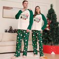 thumbnail image 2 of Nuevo traje navideño para padres e hijos, cuello redondo verde, estampado, cómodo, para usar arriba y abajo, para adultos en casa, 2 of 5