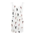 thumbnail image 2 of Robe d'Été pour Femmes, Mode Aguichant, Col en V, Imprimée, Vacances, Plage, Combinaison, Robe Soleil, 2 of 4
