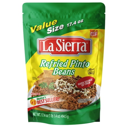 La Sierra Refried Pinto Beans Value Size 17.4oz