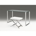 thumbnail image 2 of Clear Glass desk with Chrome Base, 2 of 3