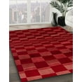 thumbnail image 3 of Ahgly Company Machine Washable Indoor Rectangle Abstract Ferrari Red Area Rugs, 6' x 9', 3 of 7