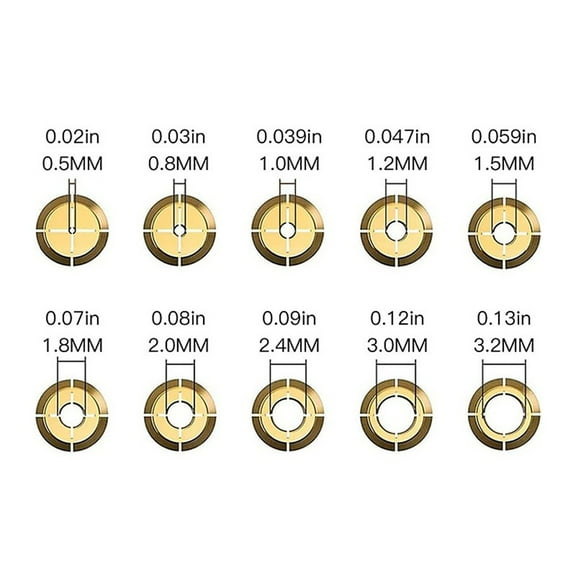 Drill Chuck Collet Set with Replacement Rotary Drill Nut Set Drill Chuck Kit