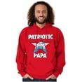 thumbnail image 3 of USA American Patriotic Papa Smurf Hoodie Hooded Sweatshirt Men Brisco Brands S, 3 of 6