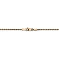 thumbnail image 4 of 14K Rose Gold 1.8mm Diamond Cut Rope Chain 30 Inch, 4 of 5