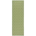 thumbnail image 3 of Safavieh Courtyard Hilbert Geometric Indoor/Outdoor Runner Rug, Green/Beige, 2'3" x 8', 3 of 13