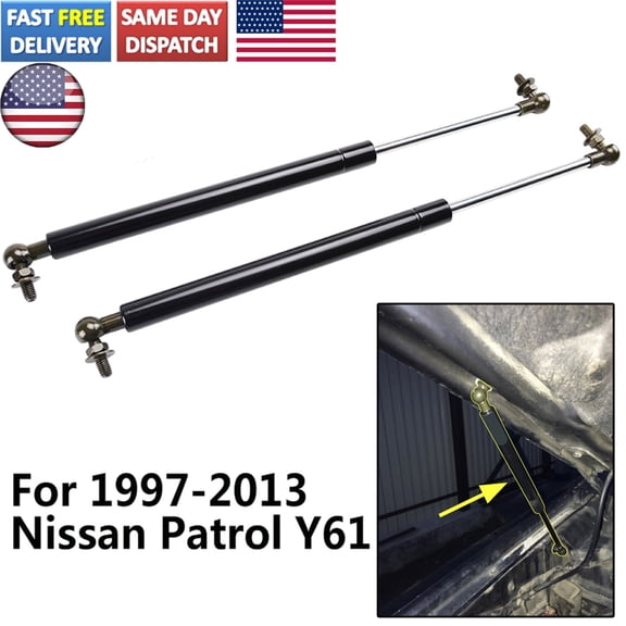 2x Front Hood Bonnet Lift Support Strut Shock for Nissan Patrol Y61 1997-2013