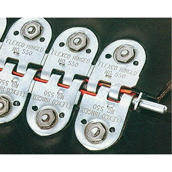 Flexco 375XJ18NC Bolt Hinged Belt Fasteners (Box of 1 Set)