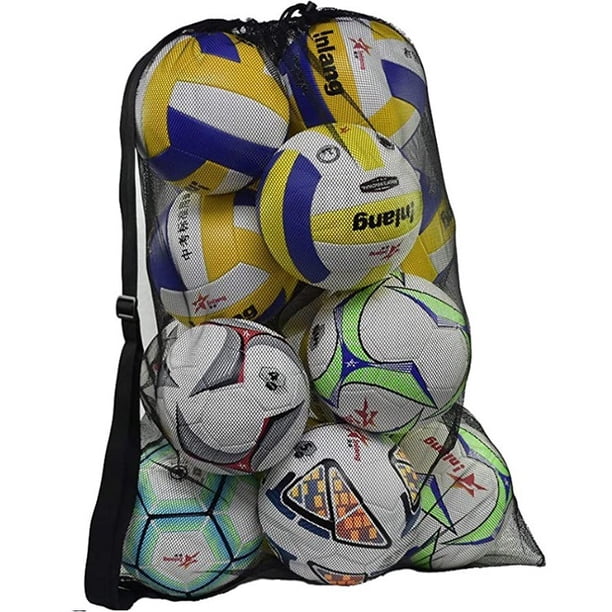 Bolsa de red de almacenamiento de gran capacidad para fútbol, baloncesto y voleibol, bolsa de baloncesto grande