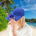 thumbnail image 3 of Solar Fan Hat! Audhol Fishing Summer Sport Outdoor Hat Cap with Sun Power Cool Fan for Cycling Energy No Batteries Required Solar Powered Fan Hat Blue One Size, 3 of 10