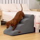 thumbnail image 5 of Escalera para perros Aodisman de 4 peldaños antideslizante para interior, gris, 5 of 7