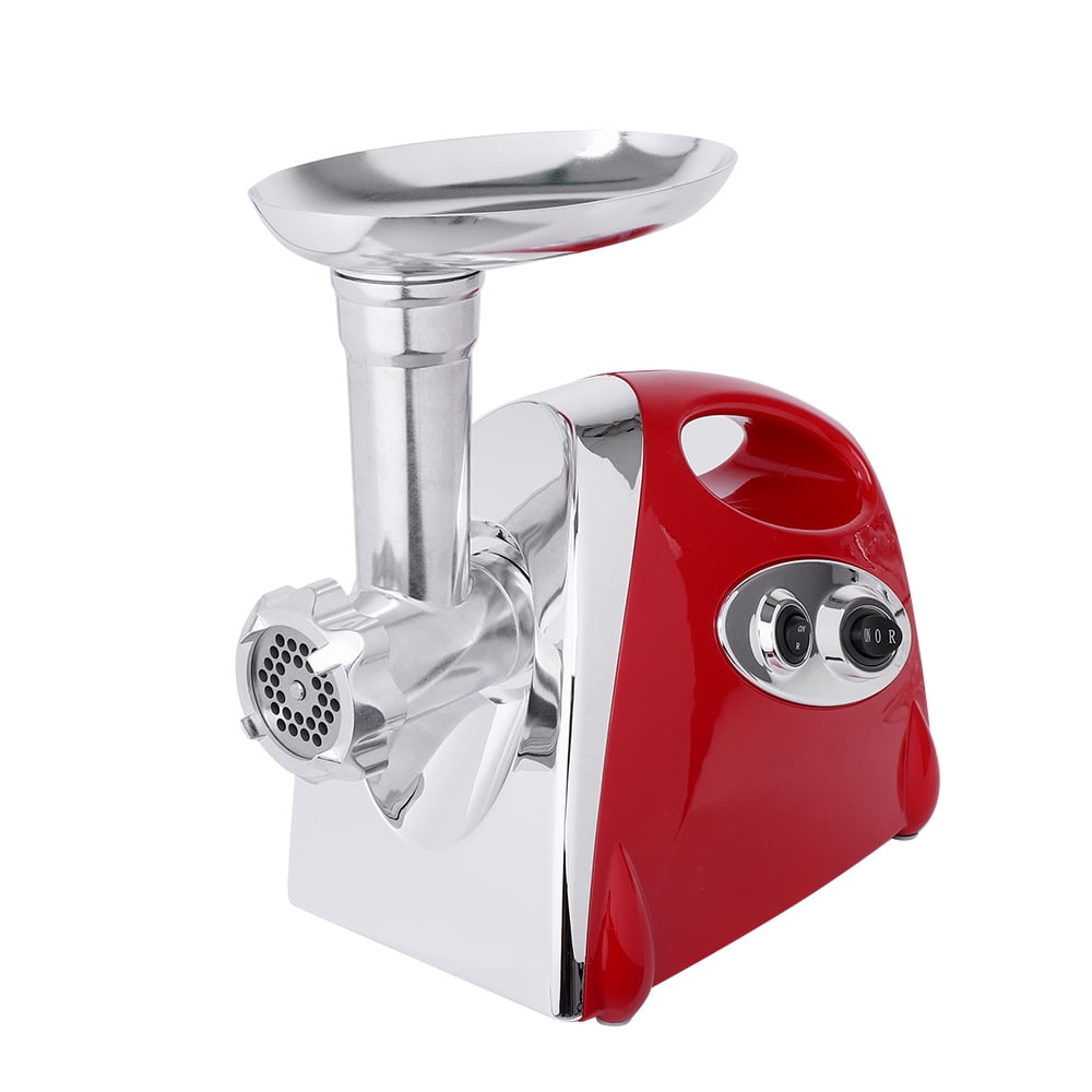 Lowestbest Electric Meat Grinder Sausage Maker with Handle, Red Lowestbest Electric Meat Grinder Sausage Maker with Handle, Red