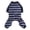 Blue, variant on Pet Dogs Pajamas Pet Dog 4 Legged Pajamas Stripe Homewear Puppy Apparel Jumpsuit All Seasons Cotton Romper