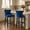 Blue, variant on EHANCIS Set of 2 Counter Height Bar Stools, Modern Velvet Upholstered Counter Chair with Backrests, Home Kitchen Island Leisure Chairs with Solid Wood Legs(Gray )