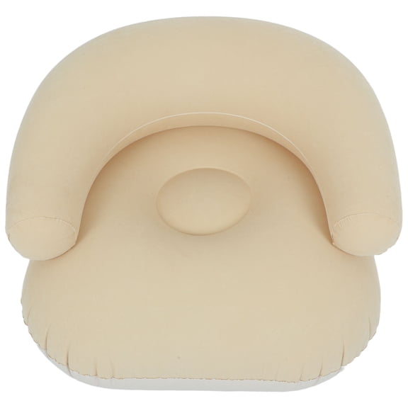 Milisten Portable Khaki Inflatable Recliner Chair for Travel Quick Inflate Sofa