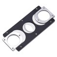 thumbnail image 6 of Double-edged Portable Smoking Square Stainless Steel Cigar Cutter New Metal Classic Guillotine Scissors Gift (Black gold), 6 of 7