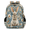 Beige, variant on Colorful Dreamcatchers Multi-Functional Backpack, 16" Waterproof Travel Casual Daypack with Reflective Strip, Feathers Dream Catcher Work Laptop Backpack for Men Women