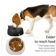 thumbnail image 5 of Prdigy 2PCS Tilted Pet Cat Bowls, Stainless Steel Puppy Cats Food Drink Water Feeder, with Non-slip Base Neck Protection Dish Bowl, 5 of 7