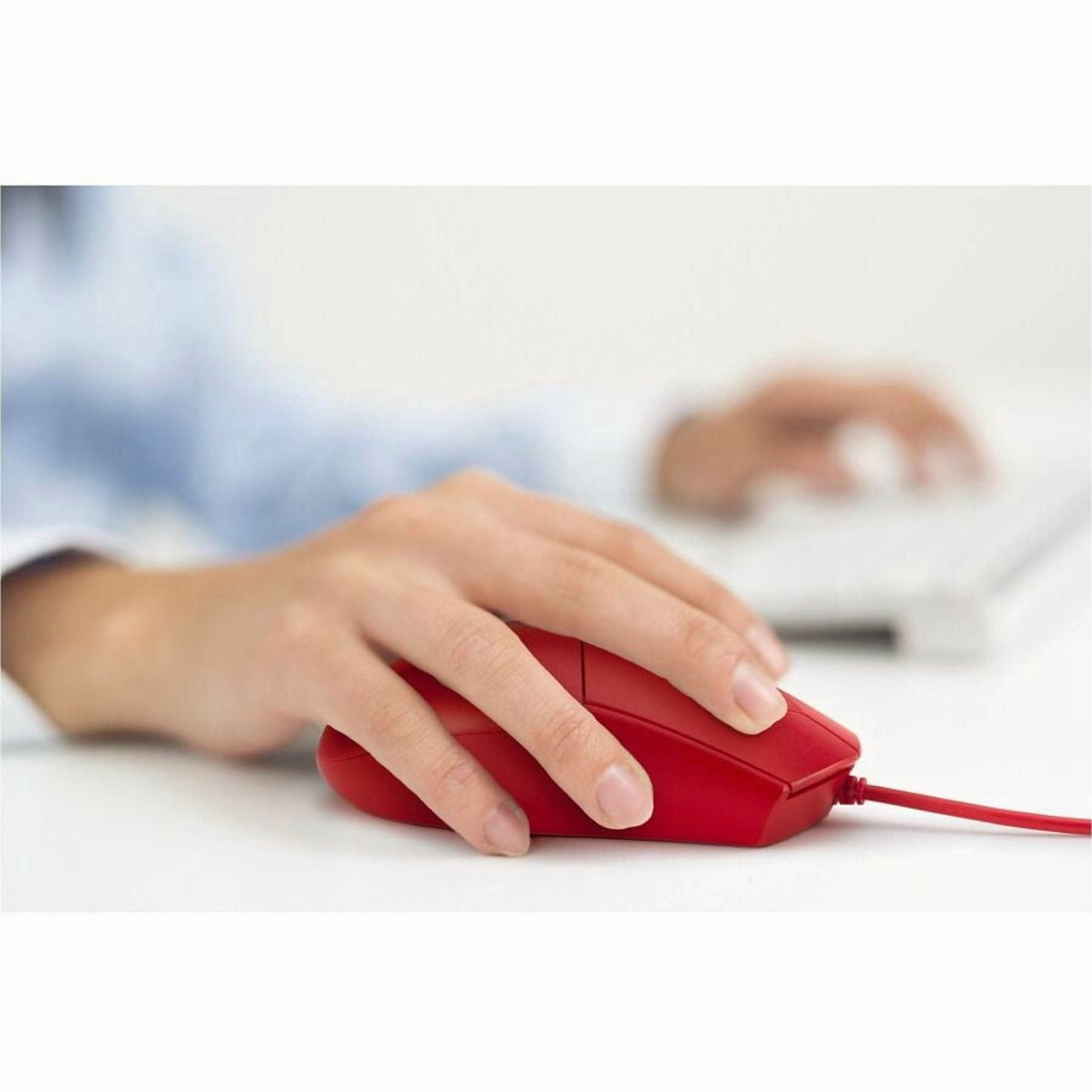Kensington Pro Fit Wired Washable Mouse, Red