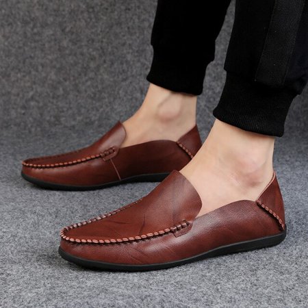 

Men Loafers Shoes Soft Genuine Leather Slip-On Sneakers Male Casual Luxury Brand Spring Men Loafers Mocassin Zapatos Hombre