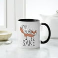 thumbnail image 6 of CafePress - Oh! For Fox Sake Mugs - 11 oz Ceramic Mug - Novelty Coffee Tea Cup, 6 of 6
