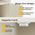 thumbnail image 6 of May in Color beige Nightstand with Storage Shelf & Door, Faux Drawer Design End Table, Compact Side Table for Bedrooms, Dorm Rooms & Small Spaces, Set of 2, 6 of 10