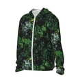 thumbnail image 2 of Gaeub Lush Foliage Green Plant Men's and Women's UPF 50+ Long-Sleeved Sun Protection Clothing, Fishing Shirt Long Sleeve Zip - X-Large, 2 of 9